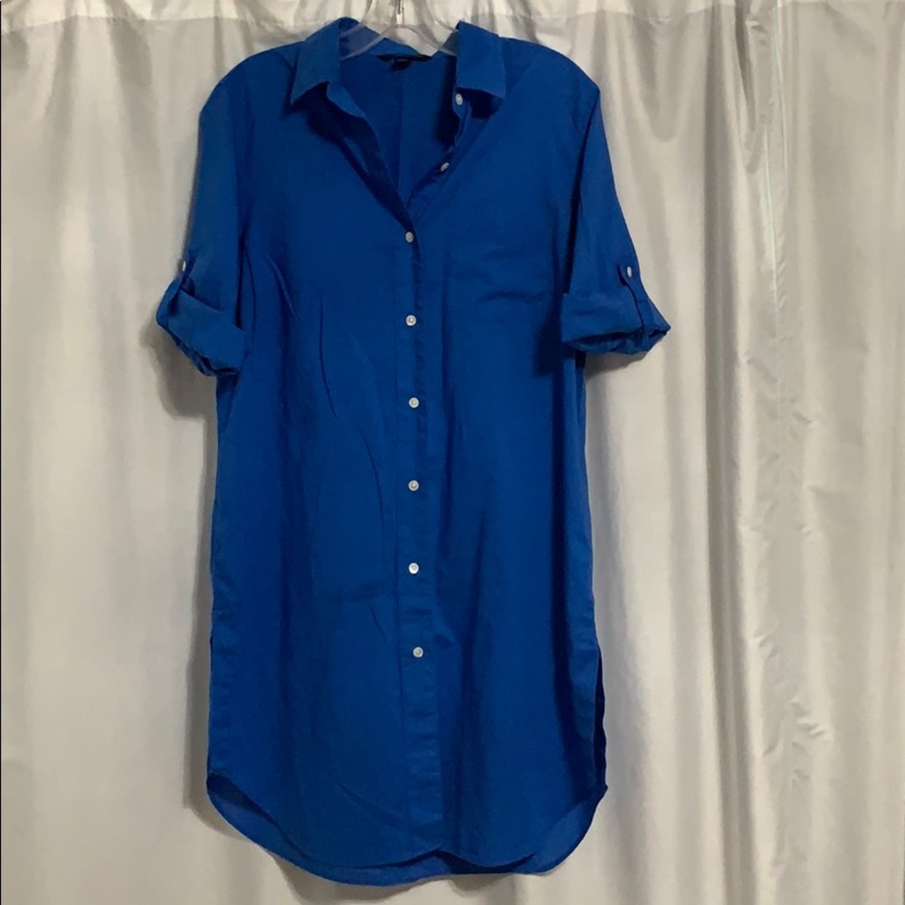Lands’ End lightweight cover-up shirt dress